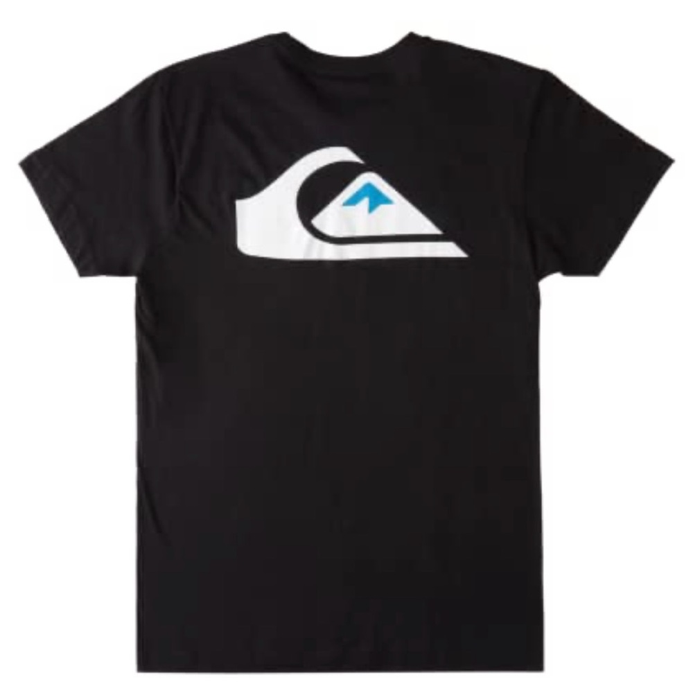 Quicksilver Black and Blue Short Sleeve Tee